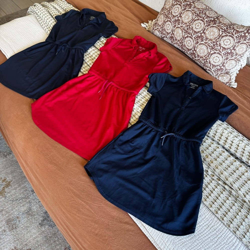 Nautica Girls Uniform Dress Bundle Size M 8-10